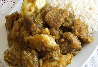 Leaf Rice & Hot/Mild Pepper Stew